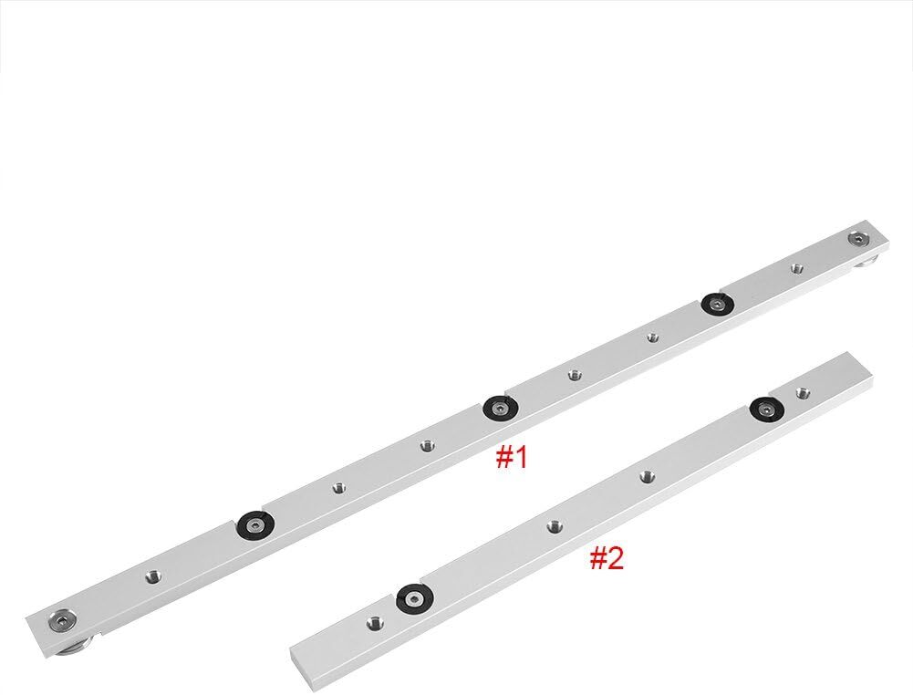 Rail de guidage de 300 mm en alliage d'aluminium pour scie à onglets