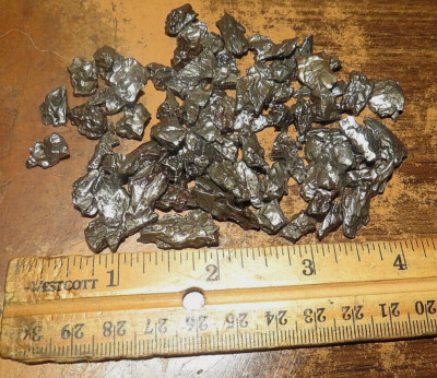 125 gm LOT OF  CAMPO DEL CIELO METEORITE CRYSTALS 1-3 GMS IN SIZE LOW PRICE JAL