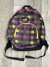 Puma Full Size Zip Around Backpack Pink Purple Yellow Fast Free Shipping