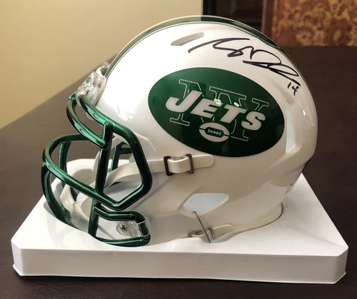 Sam Darnold Signed New York Jets Mini Riddell Football Speed Helmet With JSA COA