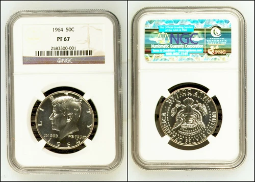 1964 Kennedy Silver Half Dollar Proof NGC PF67