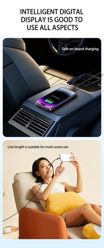 100W USB Superschnellladekabel Ladegerät Typ C 1m/2m Datenkabel mit LED Display - 第 17/22 張圖片