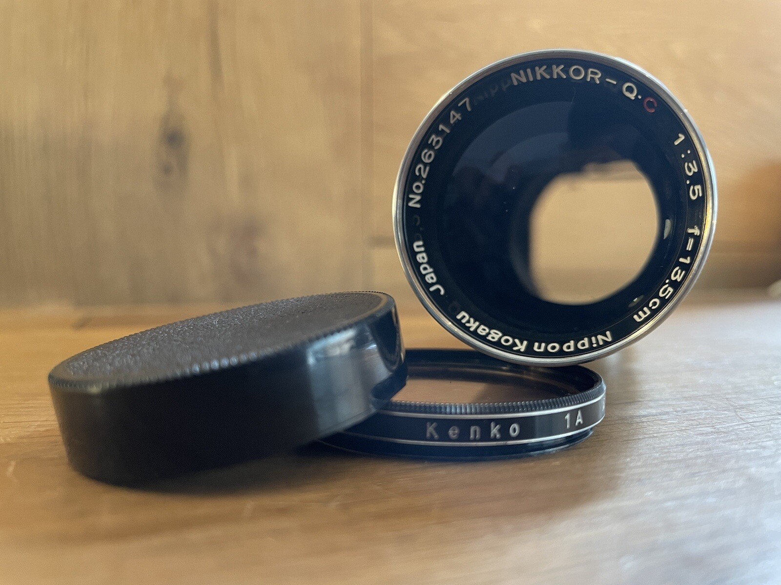 Cm Nikon Ltm Rare L39 Mount Exc+5* Nikon Nikkor QC 135mm