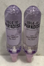 2 Isle Of Paradise Dark Self-Tanning Oil Mist Hello Bronzed Glow 6.76 oz