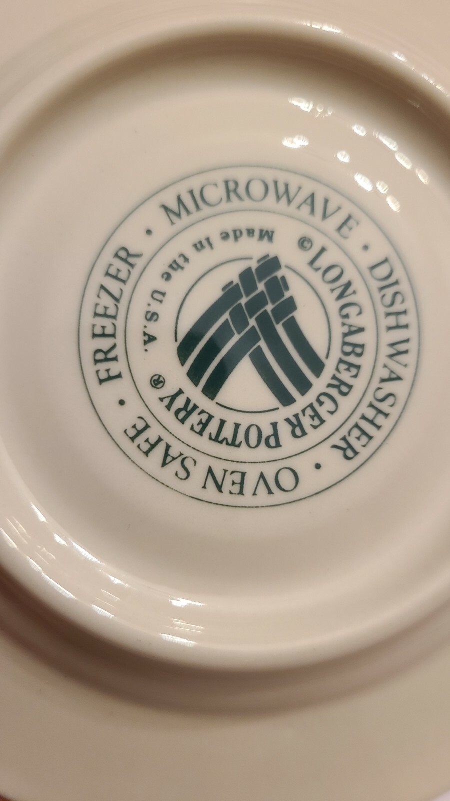 Set of 2 Longaberger Heritage Green Pottery Coffee Saucers eBay