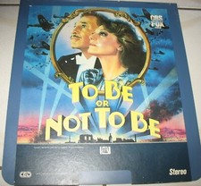 TO BE OR NOT TO BE - 1 SelectaVision Video MOVIE Disc - CBS FOX 14" X 13"
