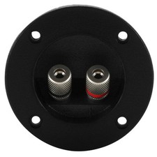 Round Speaker Terminal 2-15/16" Satin Nickel Binding Post