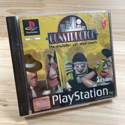Sony PS1 Spiel   Constructor   Playstation #K61