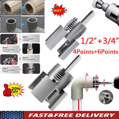 Integrated Internal & External Pipe Threading-Tool, PVC Pipe Threader Kit USA