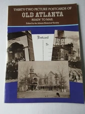 1978 THIRTY-TWO PICTURE POSTCARDS OF OLD ATLANTA by Atlanta Historical Society
