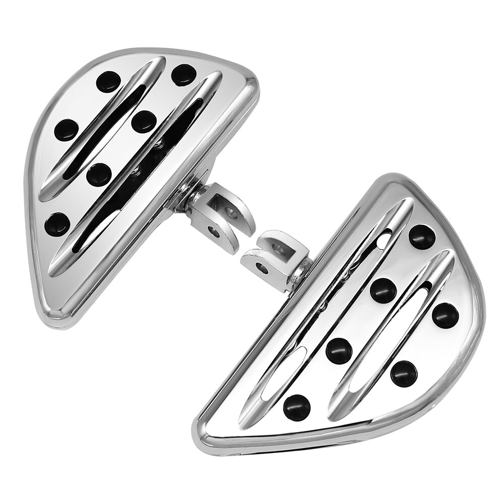 Chrome Footboards Floorboards Front For Harley Softail Standard FXST