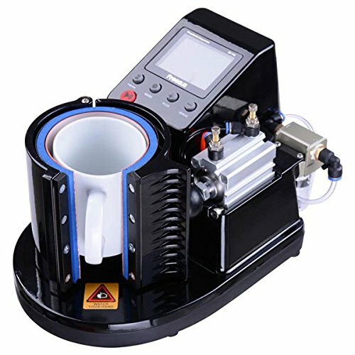 110V 11oz Pneumatic Mug Heat Press Machine Sublimation Printer Mug Cup ...