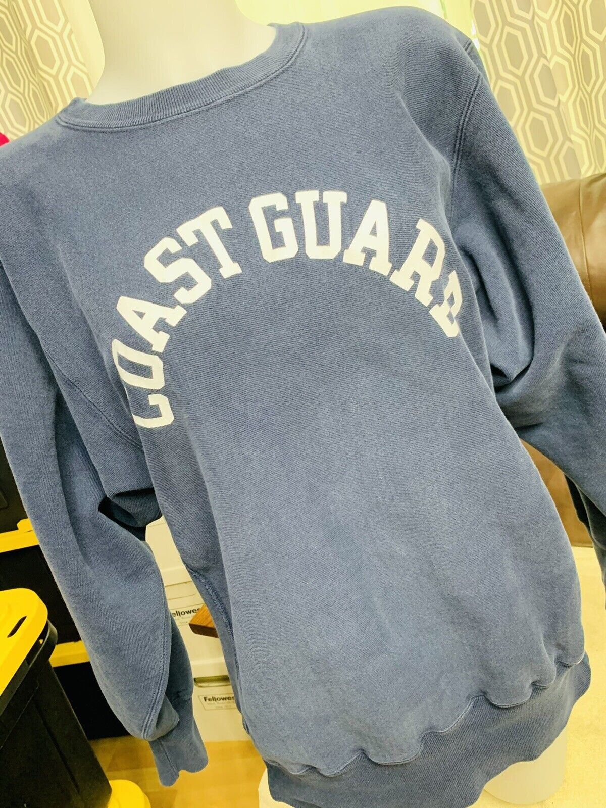 Champion Made USA 90s Vintage Reverse Weave Sweatshirt COAST GUARD