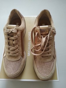 michael kors rose gold trainers