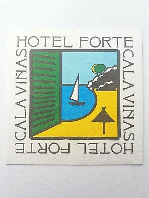 Vintage HOTEL FORTE CALA VINAS ~ Bierdeckel / Untersetzer