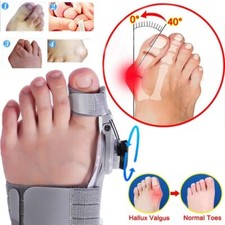 Hailicare Adjustable Bunion Fix Toe Valgus Corrector Big Toe Straightener Unisex