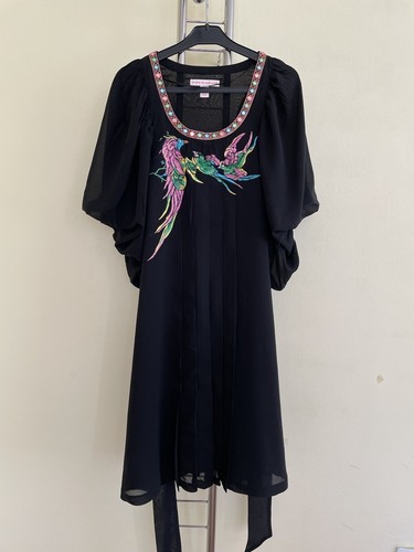 Matthew Williamson for H&M Silk Black dress Size 36 UK8 US4 - Picture 8 of 8