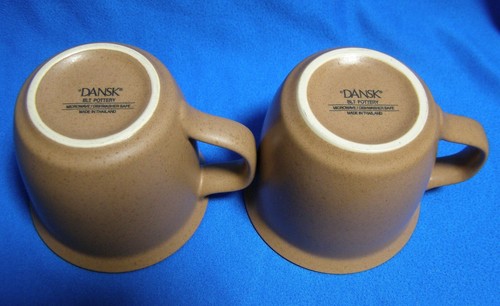 2 Dansk BLT Pottery Orange Plate Bowl Mug Sets - Picture 10 of 11