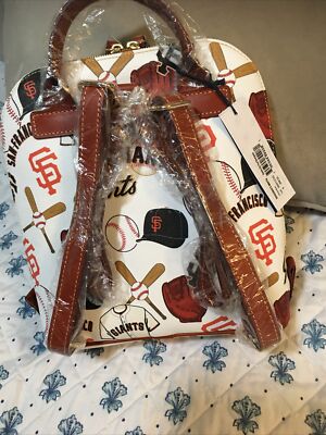 Dooney&Bourke SF GIANTS Leather Backpack Dooney And Bourke SF Giants Pod Backpack And Wallet NWT | eBay main image 4
