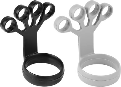 2x Fingertrainer Silikon Handkrafttrainer Multifunktionaler Extensor - Neu