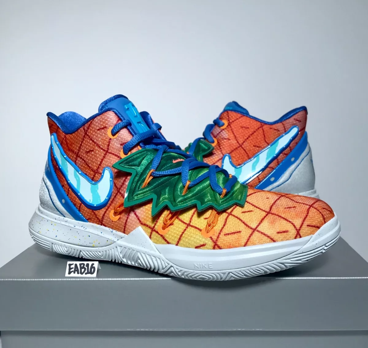 Kyrie 5 Pineapple House Spongebob Squarepants Mens &amp; Kids GS | eBay