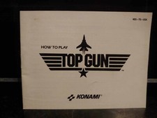 TOP GUN Nintendo NES Game 1987 Original KONAMI Instruction Manual Booklet ONLY 