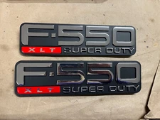 Fits 97-03 1997-2003 Ford Truck F550 XLT Superduty Emblems pair
