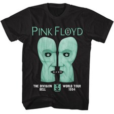 Mens Pink Floyd T-Shirt 1994 Division Bell World Tour Classic Rock Music Black