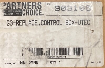 NEW! NORDYNE 903108 G3-REPLACEMENT CONTROL BOX-UTEC NEW!