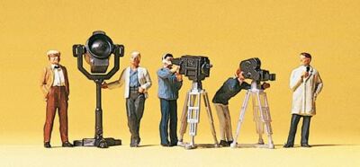 Film and Tv Crew with Light & Cameras