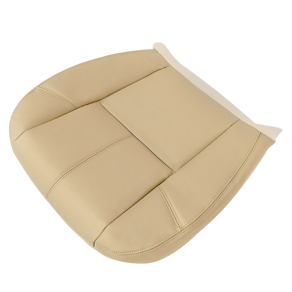 2007 TAHOE Seat Genuine Leather Seat Covers For 2007-2014 Chevy Silverado, Tahoe, Suburban & Avalanche - Light Cashmere/Tan/Black/Gray Options Chevy Leather Seat Covers - Foto 3