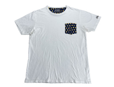 MC2 Saint Barth pocket T-shirt Large White Blue Men's Duck Print