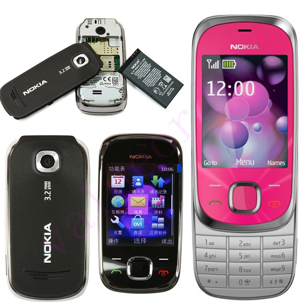 Original Nokia 7230 Mobile Cell Phone Bluetooth Camera MP3 Unlocked GSM / UMTS - Image 2 of 4