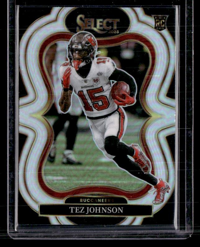 2025 Panini Select #338 Tez Johnson Silver Prizm