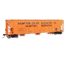 Walthers Proto HO Scale 55' Evans 4780 Covered Hopper Hampton Co-op 26265