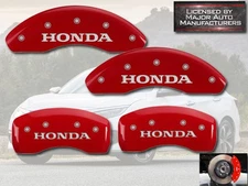 2017-2022 "Honda" CR-V CRV Front + Rear Red MGP Brake Disc Caliper Covers 4pc