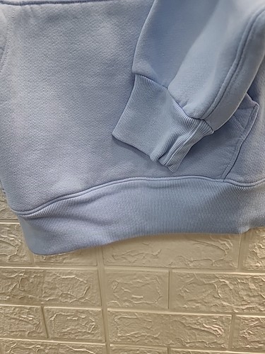 New Madhappy Embroidered Signature Heavy Weight Pullover Fleece Light BlueSz XS - Picture 3 of 8