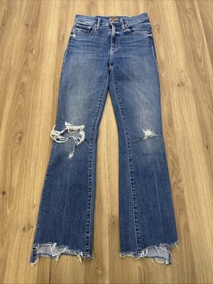 Mother Jeans Insider Crop Step Fray  24 Dancing on Coals 1417-104 27  Distressed