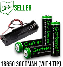 4-Pack 18650 KIT Rechargeable Batteries 3.7V Lithium-ion 3000mAh  Housing Unit