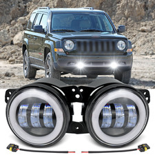 Pair Bumper Led Fog Lights For Jeep Patriot 2007 2008 2009 2010-2016 2017
