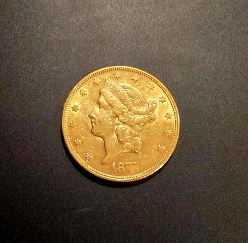 Beautiful 1877 S Liberty Head Twenty Dollar $20 Gold Coin! No Reserve!