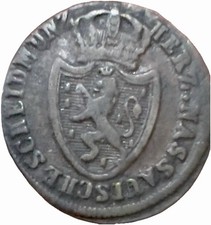 German States NASSAU 1/4 Kreuzer KM# 41 1817