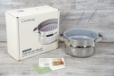 Caraway 3 qt Stainless Steel Steamer with Han...