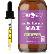 Milk Thistle for Dogs Max Strength Liver Support  Detox 2 oz 60mL