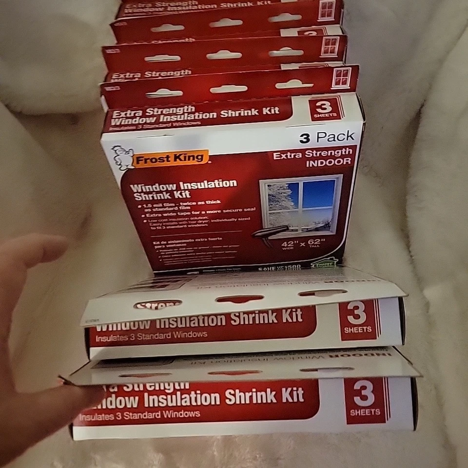 6 Frost King V83/3H 42 x 62 pulgadas Kit de ventana retráctil interior - Paquete de 3 Foto 4 de 4