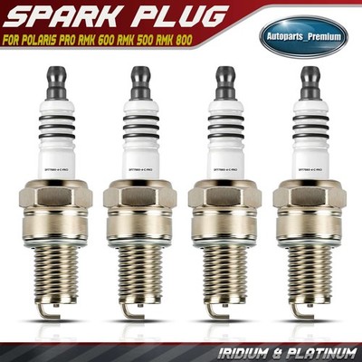 New 4x Nickel Spark Plugs for Polaris Pro RMK 600 RMK 500 RMK 800 RMK KHAOS 850