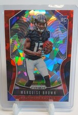 2019 Panini Prizm - Rookies Marquise Brown #341 Red Ice Prizm (RC)