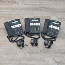 Lot of 3 AT T Model 944 4-Line Intercom Office Phones w/ Power Adapters - Tested