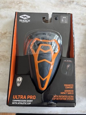 Shock Doctor Black Ultra Pro XL Compression Short w/Ultra Cup Large Set Is XL/L