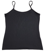 Zara Basic M Black stretch camisole or tank top spaghetti straps Casual Trendy